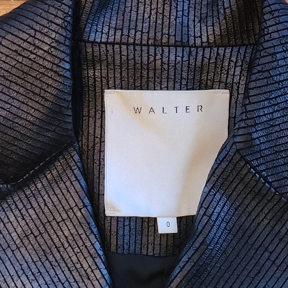 Walter Black Vegan Leather Jacket/ Blazer, S2z 0 (Hot!!!) - Picture 3 of 16